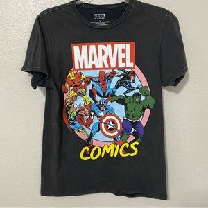 NWOT Marvel Acid Wash Tee Shirt